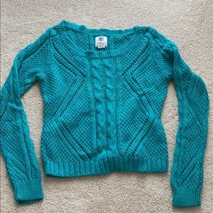 Teal Cable Knit Sweater